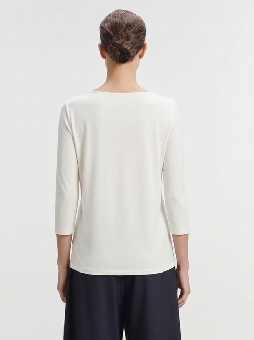 Viscose and elastane t-shirt - MAJESTIC FILATURES