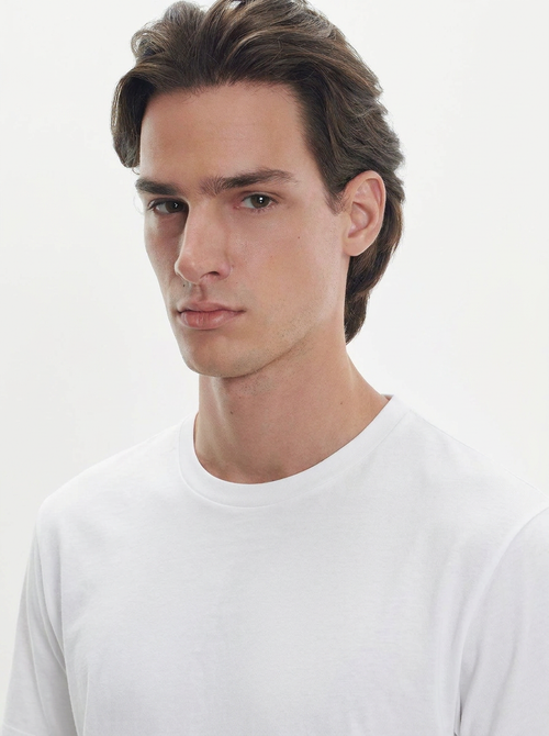 T-Shirt aus bio-baumwolle und elasthan - MAJESTIC FILATURES