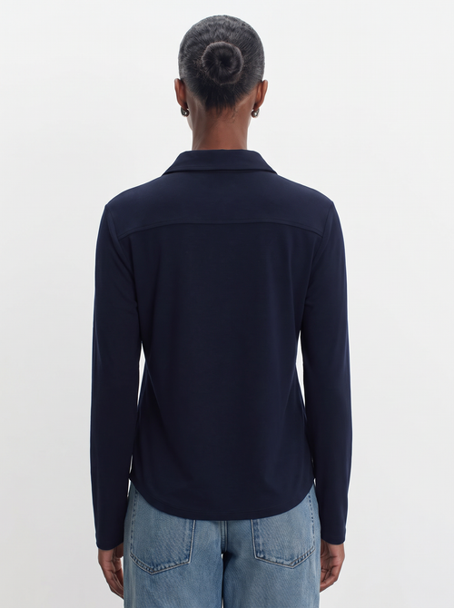 Viscose and elastane shirt - MAJESTIC FILATURES