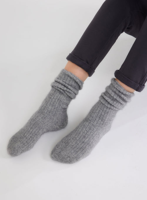 Chaussettes Grises - MAJESTIC FILATURES