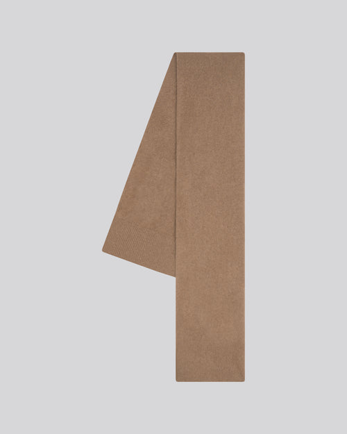 Bufanda beige en lana Raccon / Poliamida - MAJESTIC FILATURES