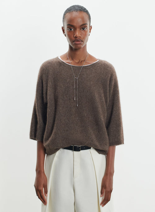 Pullover aus waschbärwolle und polyamid - MAJESTIC FILATURES