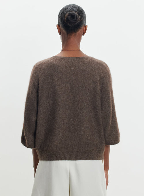 Pullover aus waschbärwolle und polyamid - MAJESTIC FILATURES