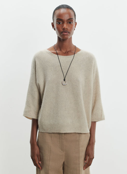 Pullover aus waschbärwolle und polyamid - MAJESTIC FILATURES