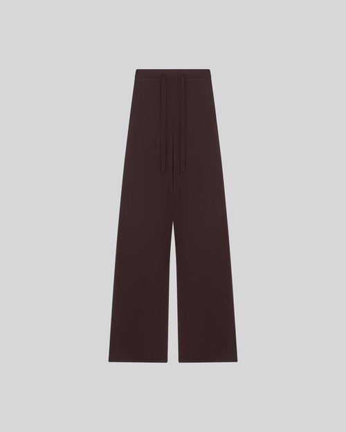 Lila Hose aus Bio-Baumwolle / Elasthan - MAJESTIC FILATURES