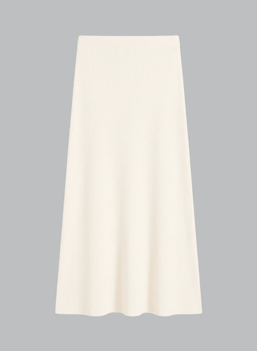 White linen skirt - MAJESTIC FILATURES