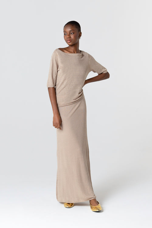 Falda Désert en lino - MAJESTIC FILATURES