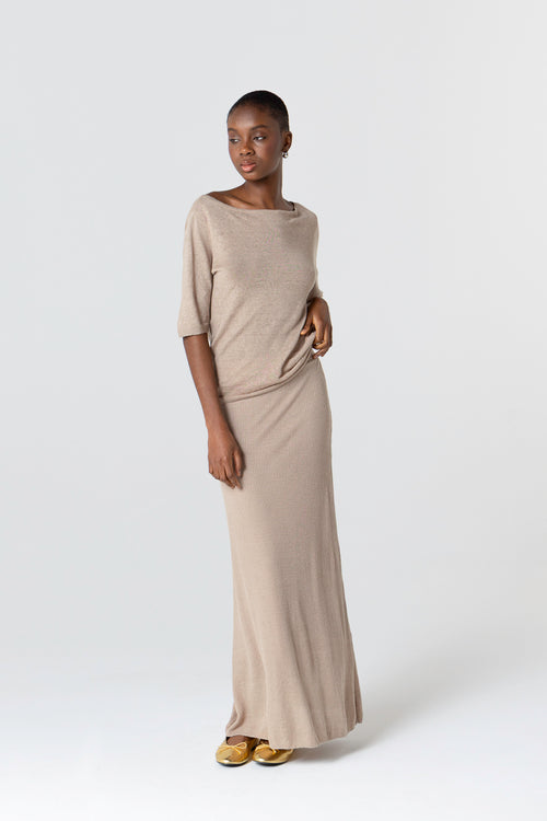 Falda Désert en lino - MAJESTIC FILATURES