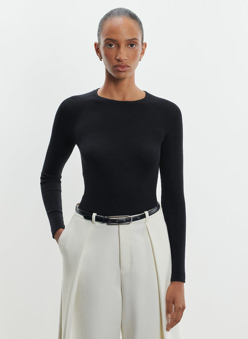 Pull en laine mérinos et soie - MAJESTIC FILATURES