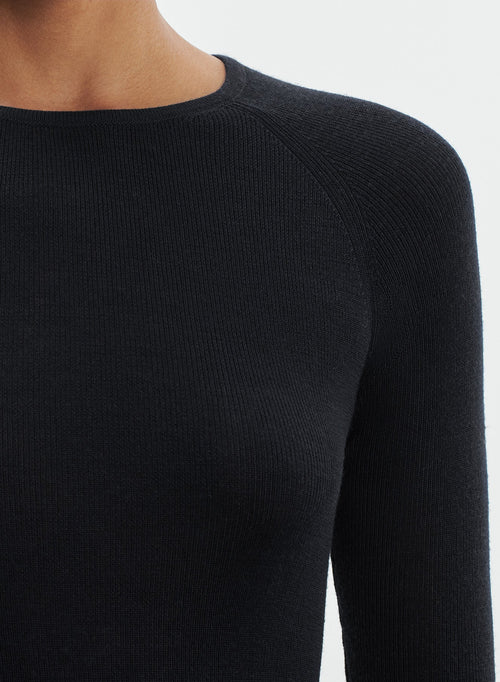 Merino wool and silk sweater - MAJESTIC FILATURES