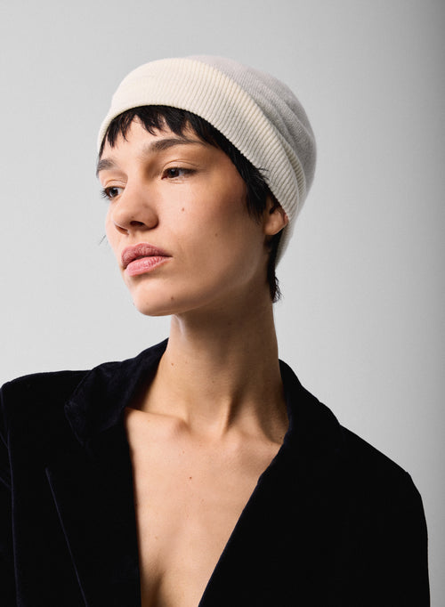 Weiße Kaschmirmütze - MAJESTIC FILATURES
