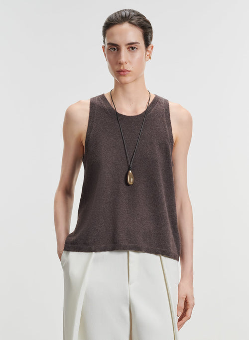 Cashmere tank top - MAJESTIC FILATURES