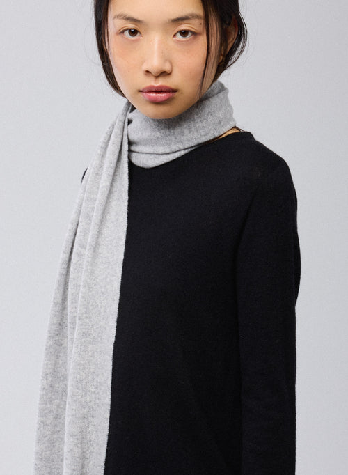 Echarpe Grise en Cachemire - MAJESTIC FILATURES