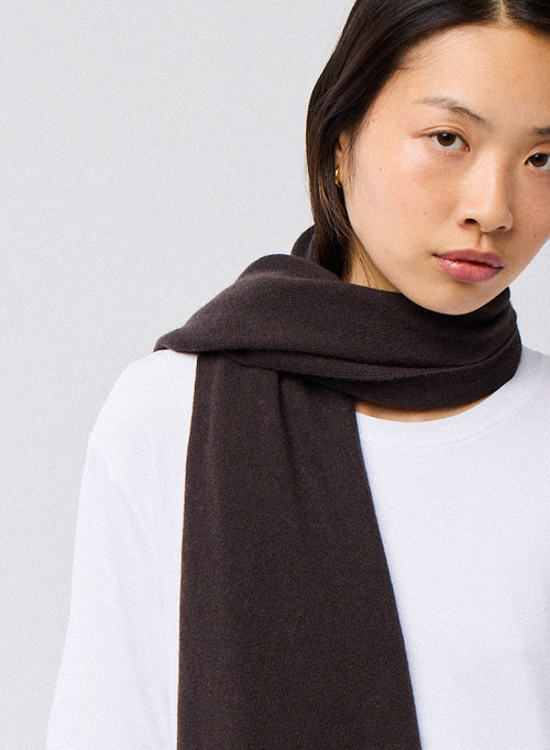 Bufanda Marrón de Cachemir - MAJESTIC FILATURES