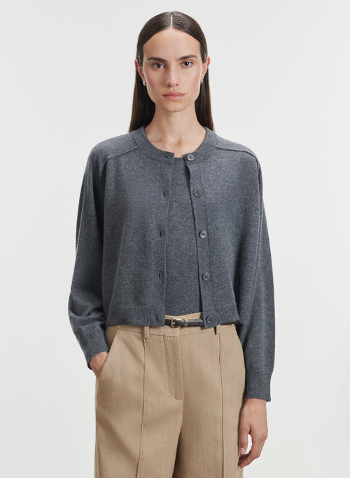 Cashmere cardigan - MAJESTIC FILATURES