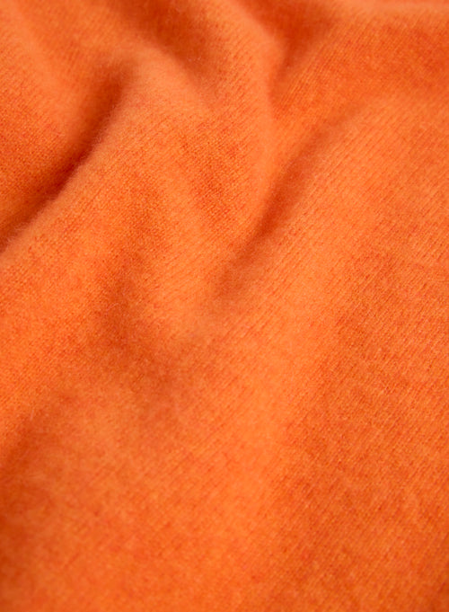 Jersey naranja de manga larga y cuello redondo - MAJESTIC FILATURES