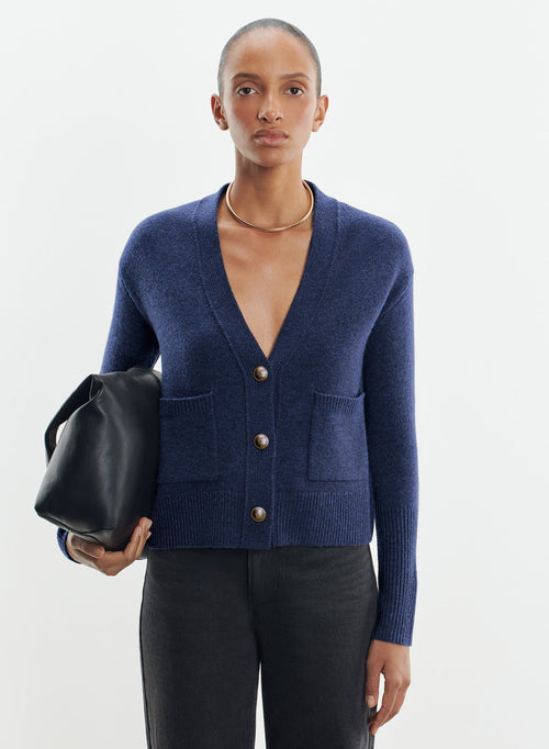 Strickjacke aus wolle und kaschmir - MAJESTIC FILATURES