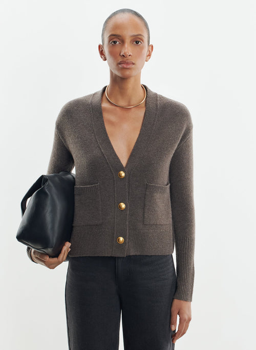 Strickjacke aus wolle und kaschmir - MAJESTIC FILATURES