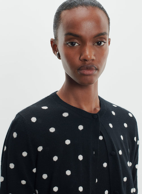 Wool and cashmere cardigan - MAJESTIC FILATURES