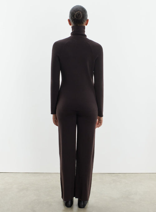 Sweater in merino wool and elastane  - MAJESTIC FILATURES
