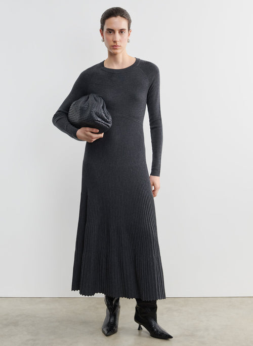Vestido de lana merino y elastano - MAJESTIC FILATURES
