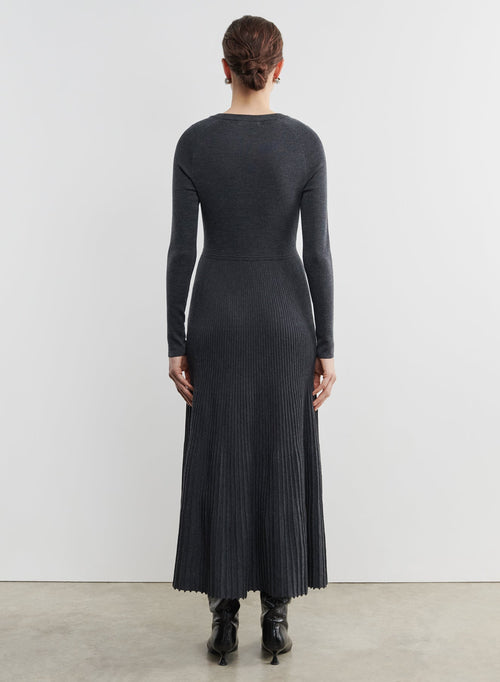 Vestido de lana merino y elastano - MAJESTIC FILATURES