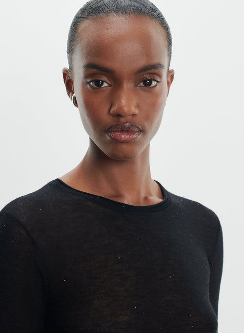 Jersey de lana y lentejuelas - MAJESTIC FILATURES