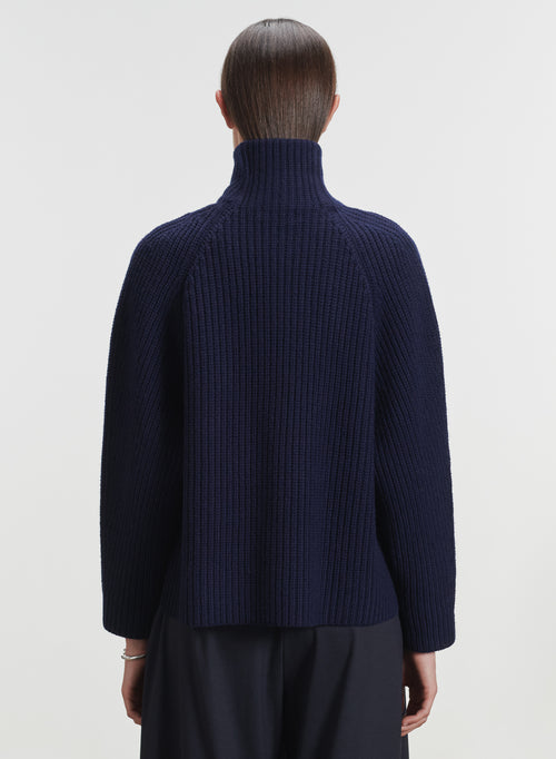 Strickjacke aus leder und merinowolle - MAJESTIC FILATURES