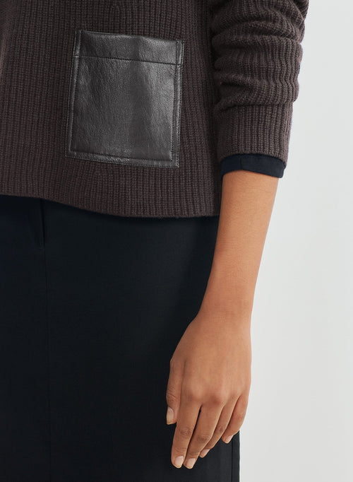Jersey de cuero y lana merino - MAJESTIC FILATURES