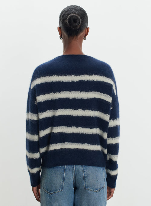 Pullover aus wolle, fuchswolle und polyamid - MAJESTIC FILATURES