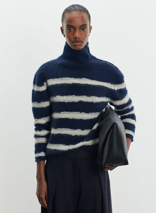 Pull en laine, fox et polyamide - MAJESTIC FILATURES