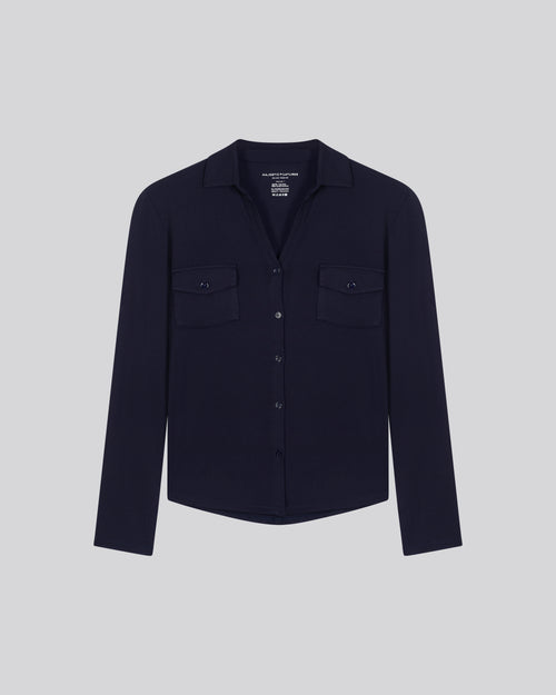 Marine Anna Viscose shirt - MAJESTIC FILATURES