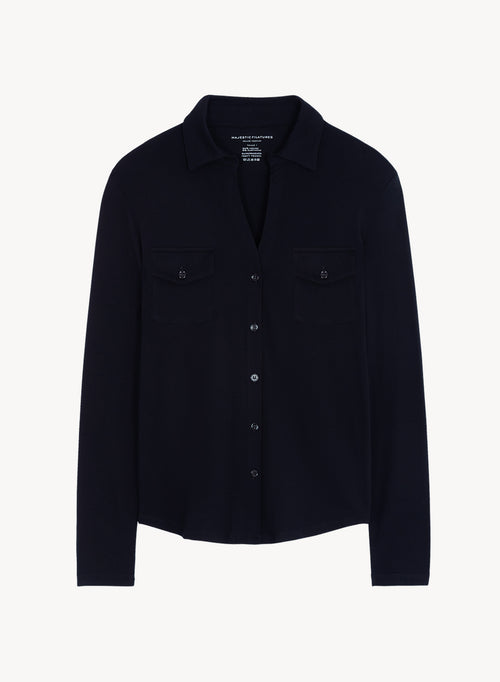 Chemise en viscose et élasthanne - MAJESTIC FILATURES