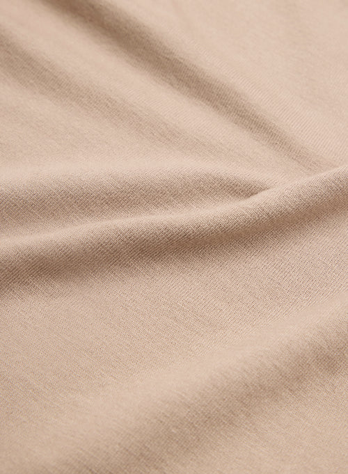 Débardeur Beige Col U en Viscose / Élasthanne - MAJESTIC FILATURES