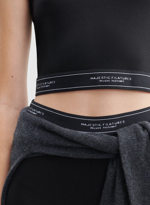 Camiseta de tirantes de viscosa y elastano - MAJESTIC FILATURES