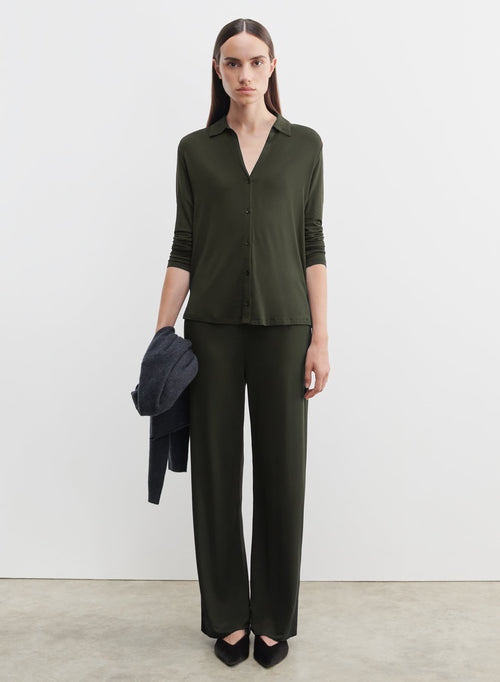 Pantalones de viscosa y elastano - MAJESTIC FILATURES
