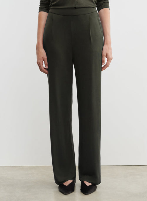 Pantalón de viscosa y elastano - MAJESTIC FILATURES