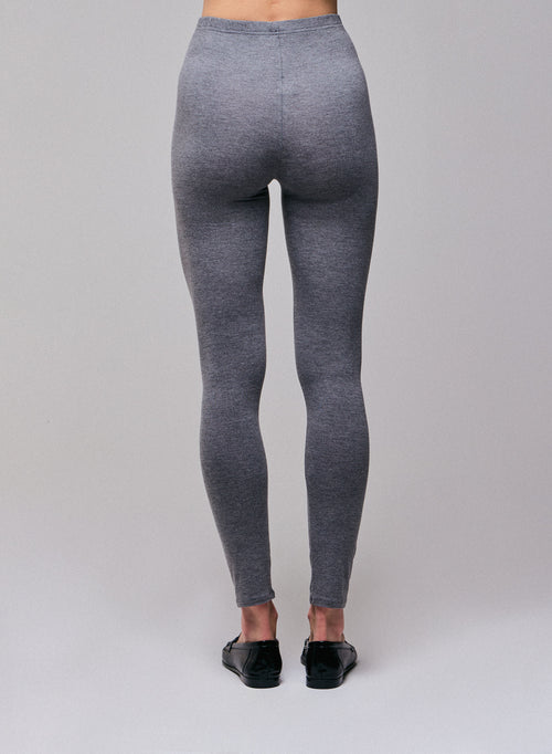 Graue Leggings aus Viskose / Elasthan - MAJESTIC FILATURES