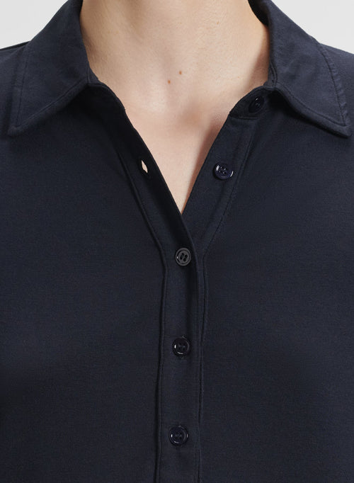 Camisa polo de viscosa y elastano - MAJESTIC FILATURES