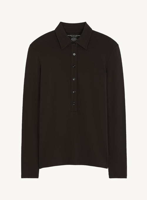 Camisa polo de viscosa y elastano - MAJESTIC FILATURES