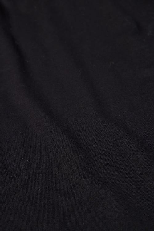 Black Boat Neck Long Sleeve Dress in Viscose and Elastane - MAJESTIC FILATURES