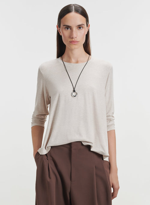 Camiseta de viscosa y elastano - MAJESTIC FILATURES