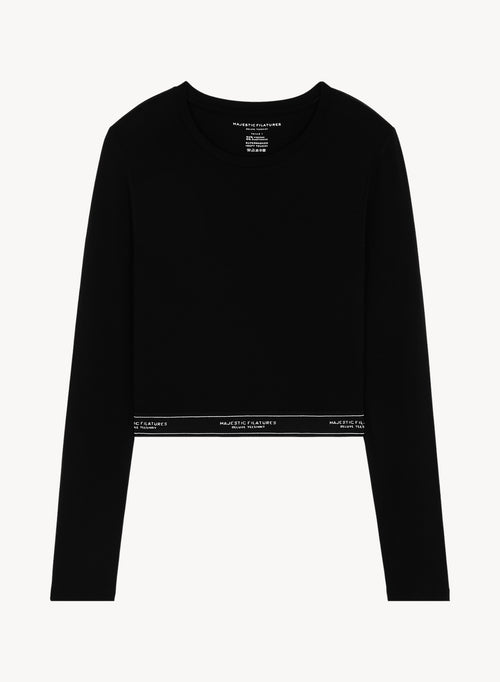 Camiseta de viscosa y elastano - MAJESTIC FILATURES