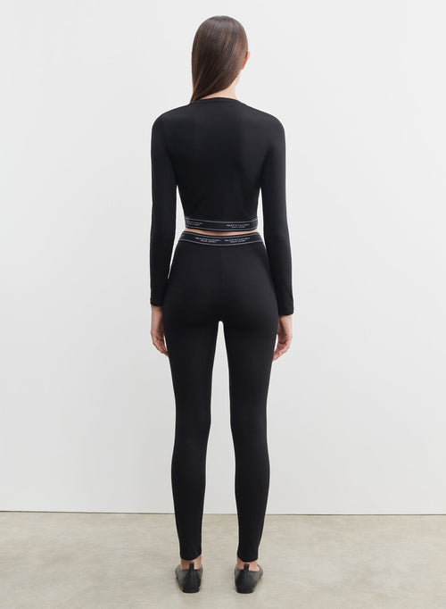 Viscose and elastane T-shirt - MAJESTIC FILATURES