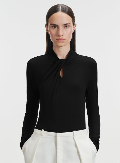 Camiseta de viscosa y elastano - MAJESTIC FILATURES