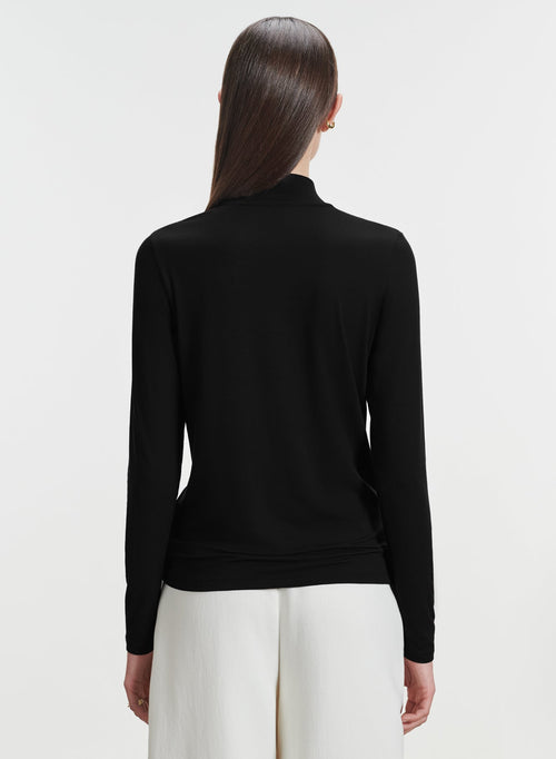 Camiseta de viscosa y elastano - MAJESTIC FILATURES