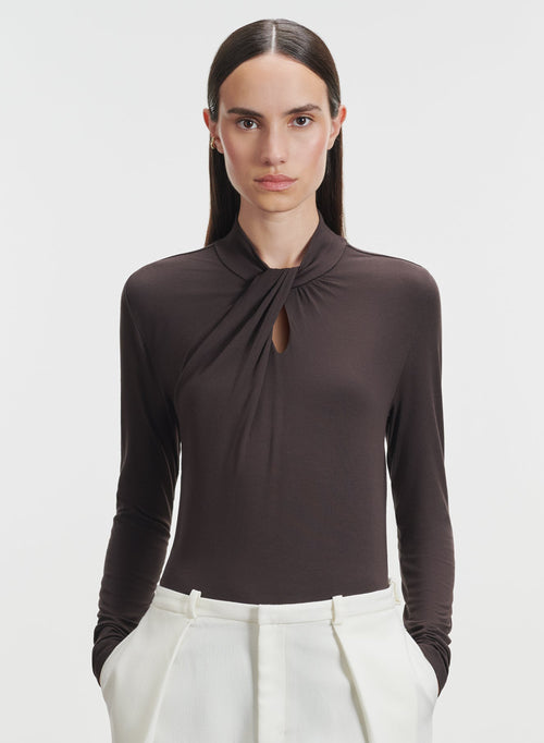 Camiseta de viscosa y elastano - MAJESTIC FILATURES