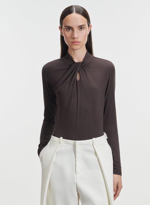 Camiseta de viscosa y elastano - MAJESTIC FILATURES