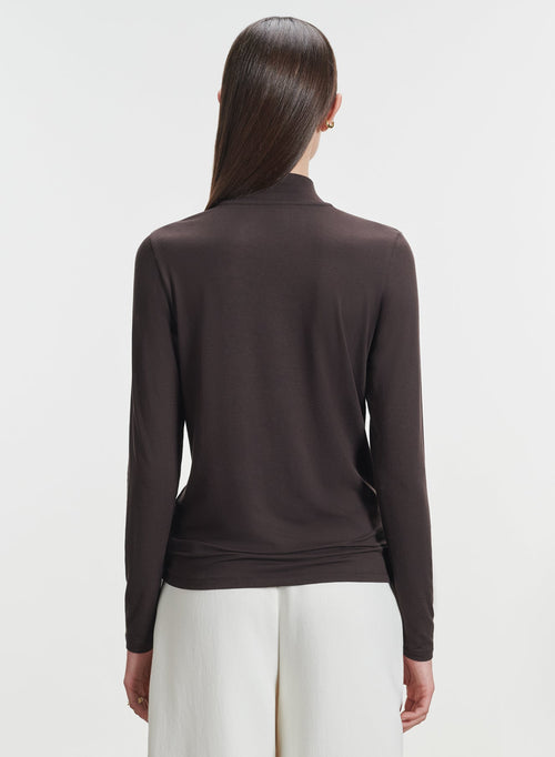 Camiseta de viscosa y elastano - MAJESTIC FILATURES