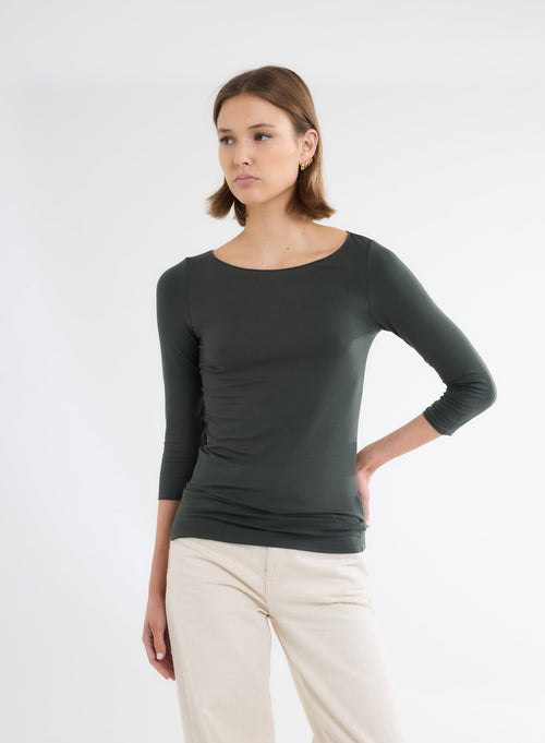 Adèle sailor neck T-shirt - MAJESTIC FILATURES